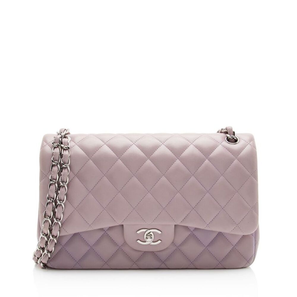 Chanel Lambskin Classic Jumbo Double Flap Bag